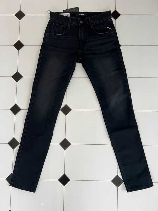 Calças de ganga pretas slim fit Replay - 30