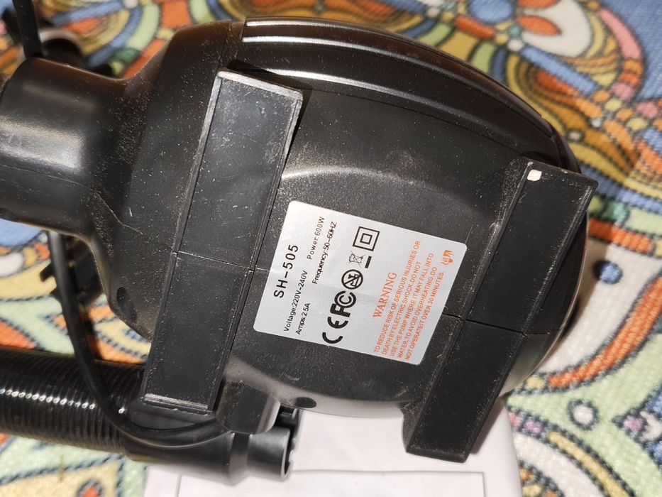 Elektryczna Pompa Powietrza Fbsport SH-505 600W - Materace,Pontony itd