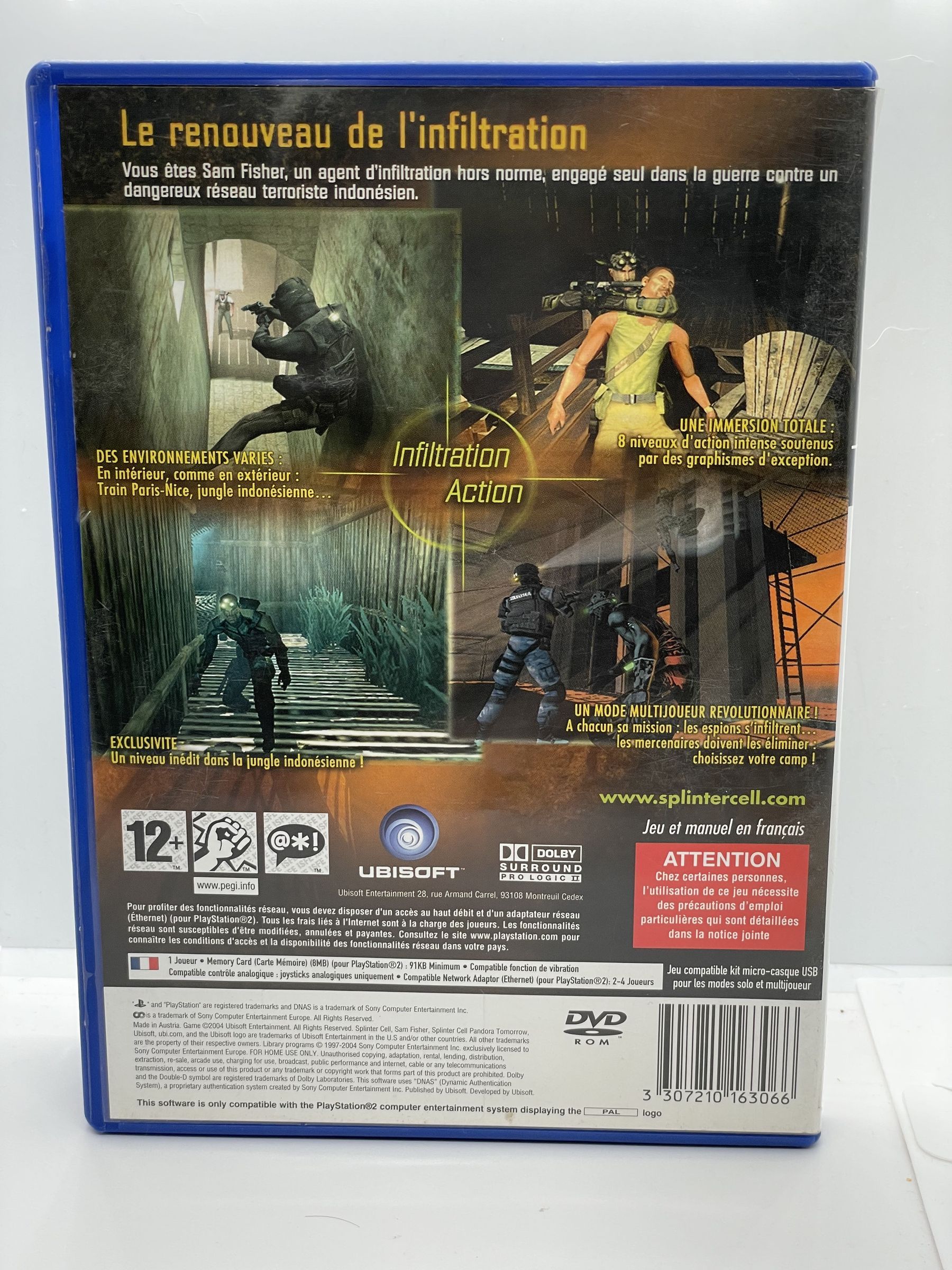 Tom Clancy's Splinter Cell Pandora Tomorrow PS2 PlayStation 2