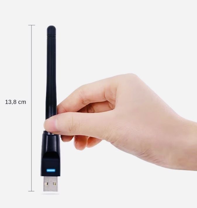 WiFi адаптер usb бездротовий WiFi приймач 150 Мбіт/с 2 дБ