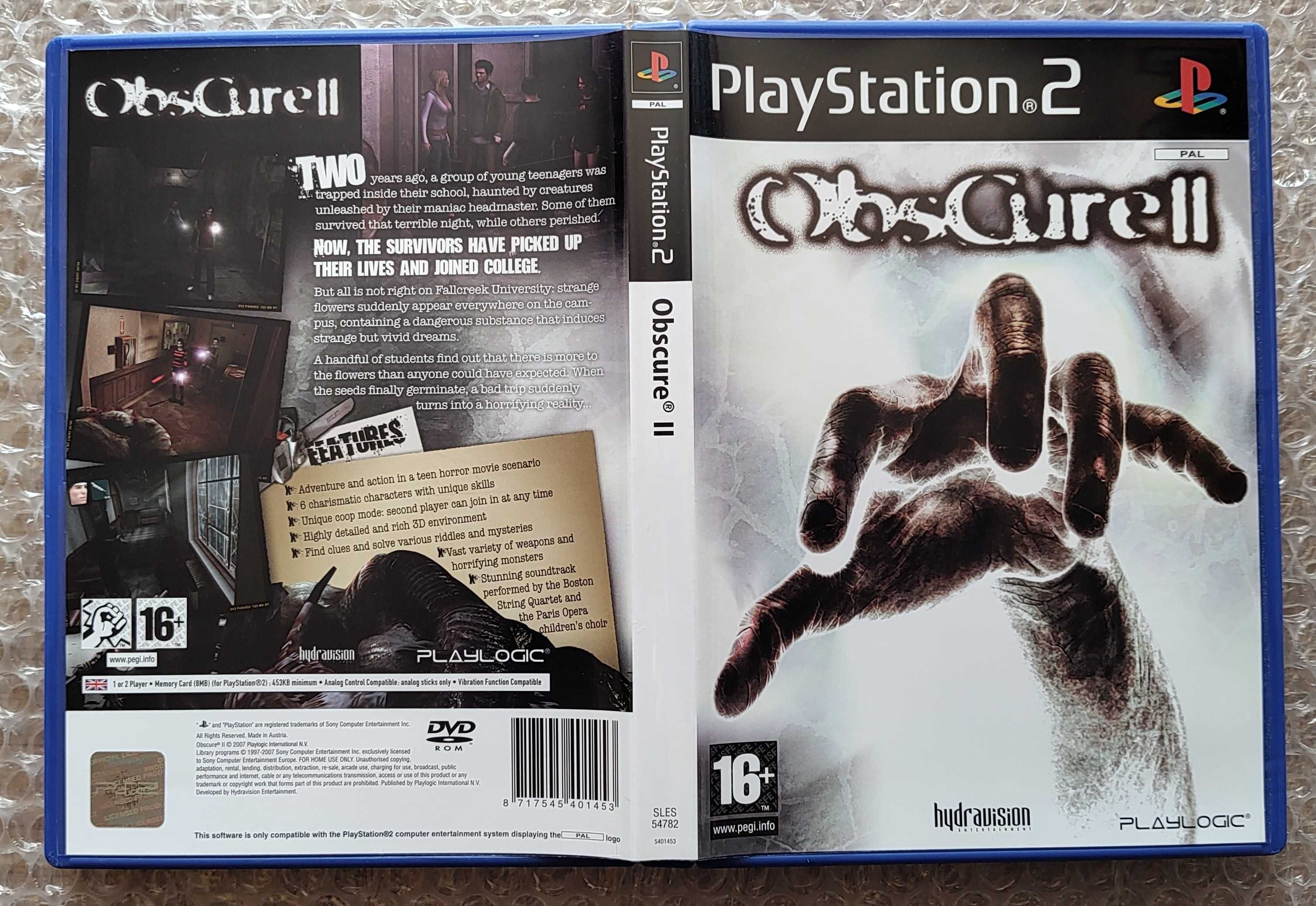 Obscure II 2 PS2 / Jak Nowa, Igła / 3xA / Unikat
