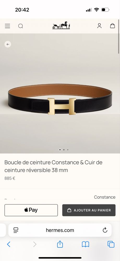 Ремінь Hermes оригінал