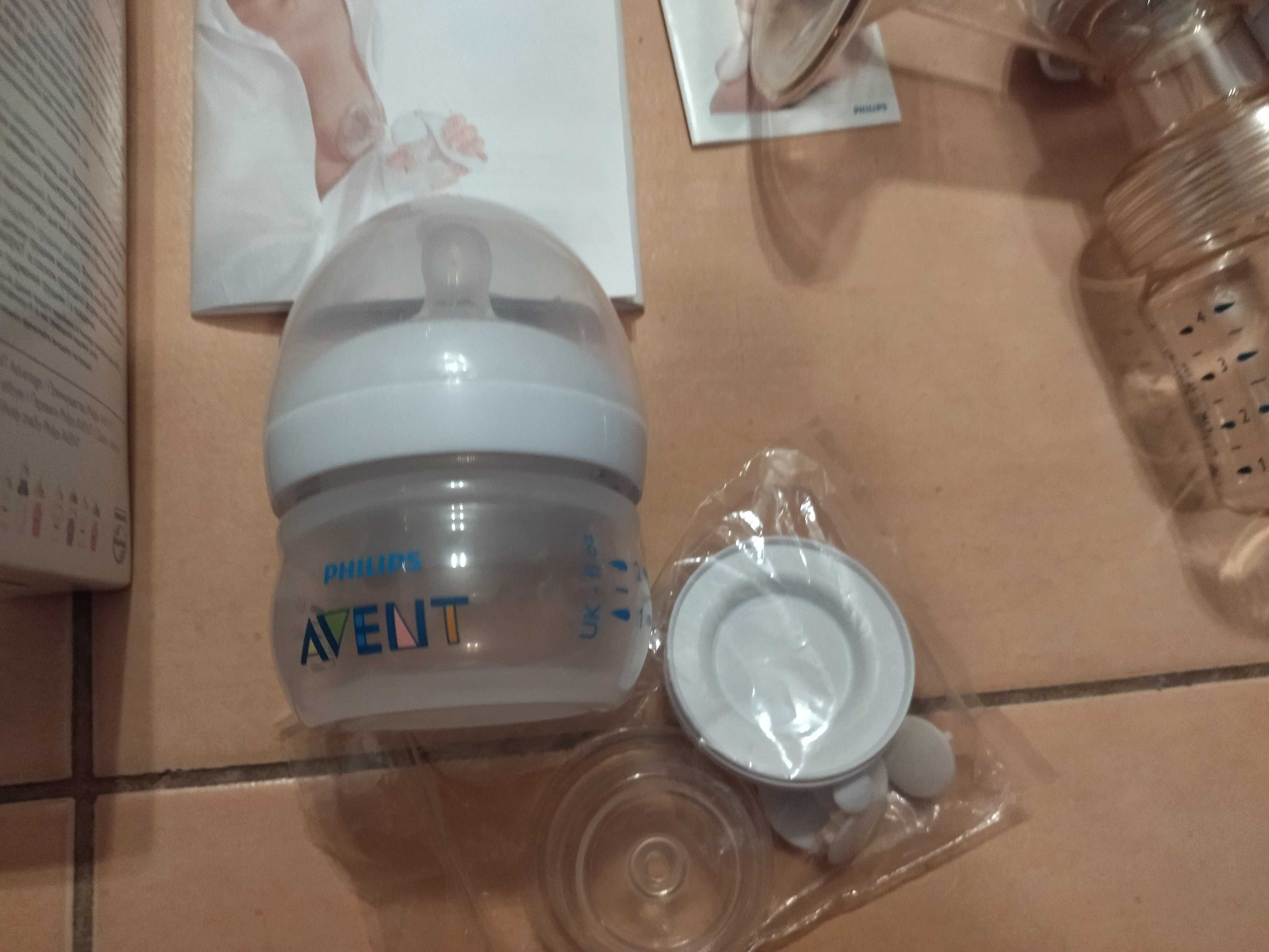 Laktator ręczny Philips Avent + druga butelka ze smoczkiem