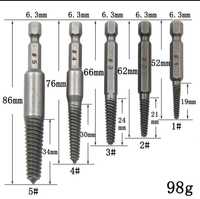 Набір екстракторів для видалення зламаних гвинтів/болтів Новий