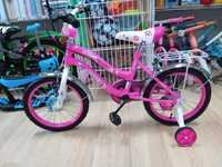 Nowy rowerek,rower dla dziewczynki 4-7lat,koła 16 cali,kółka boczne