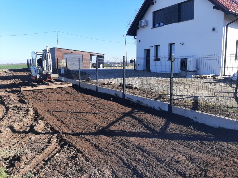 USŁUGI MINIKOPARKĄ  wywrotka 3.5 t odwodnienia przyłącza drenaż