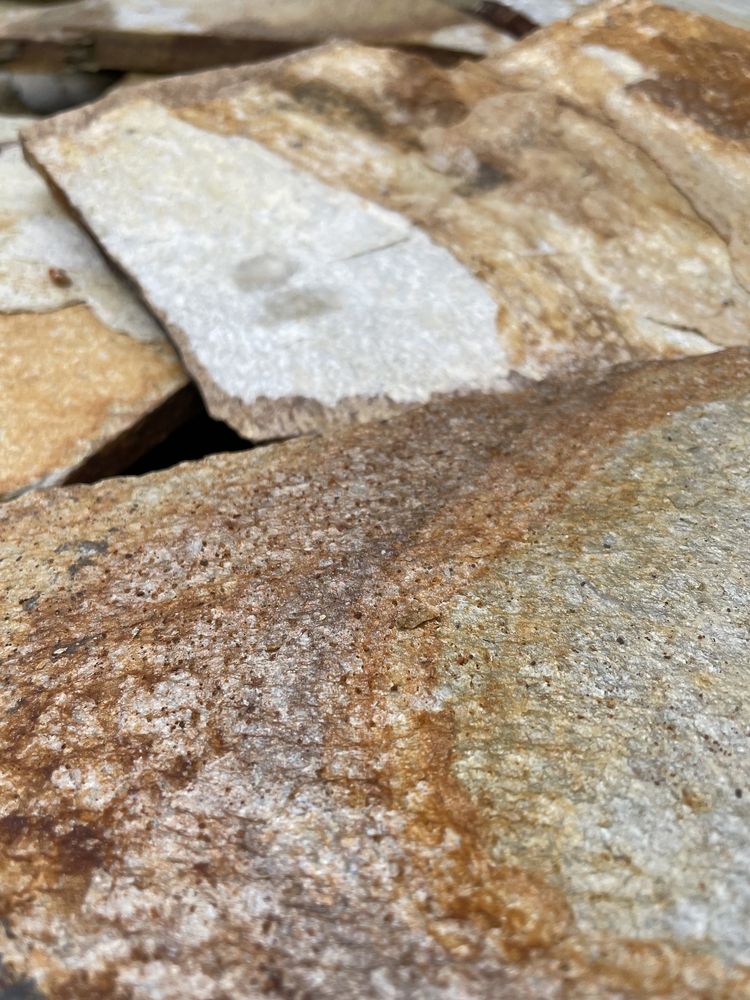 Łupek Brązowy Kamień na Ścianę Elewację Schody Dekoracja Akwarium Łazy