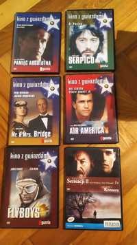 Zestaw filmów dvd Kino z gwiazdami: Air America, Serpico, Fly Boys