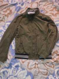 Мужская осенняя куртка ветровка цвета Хаки 46-48 размер