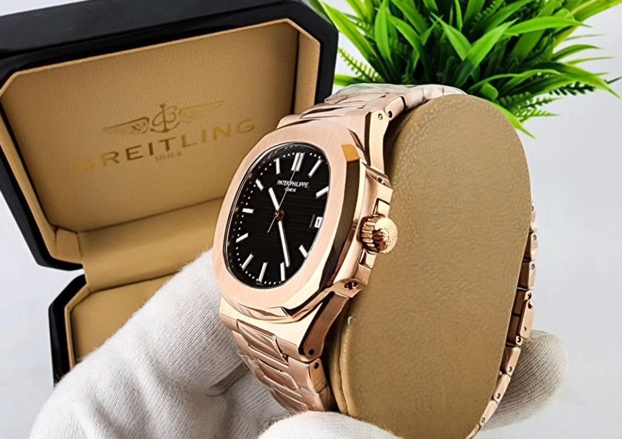 Мужские часы Patek Philippe Nautilus gold