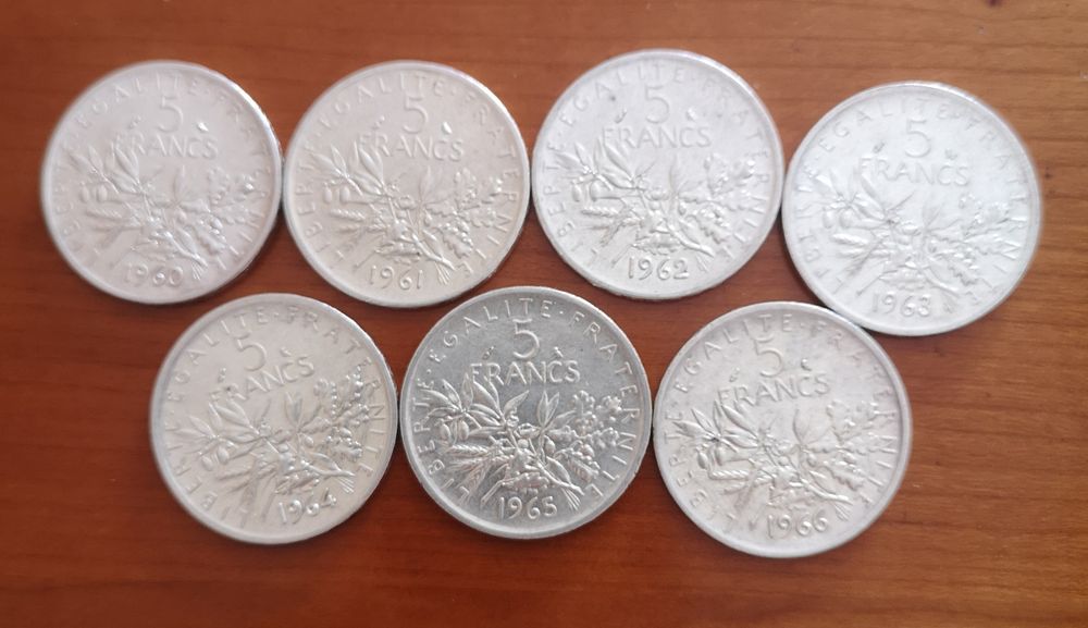 moedas prata 5 francs semeadora (#7)