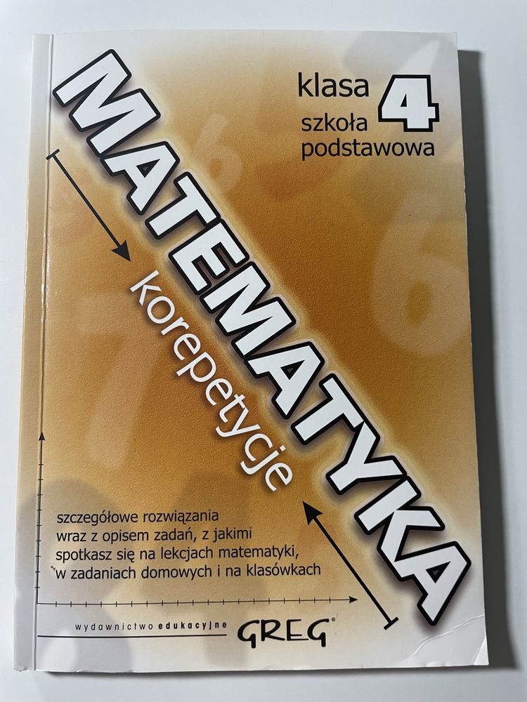 Książka "Matematyka korepetycje klasa 4"