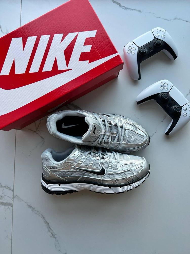 Nike P-6000 Silver Black