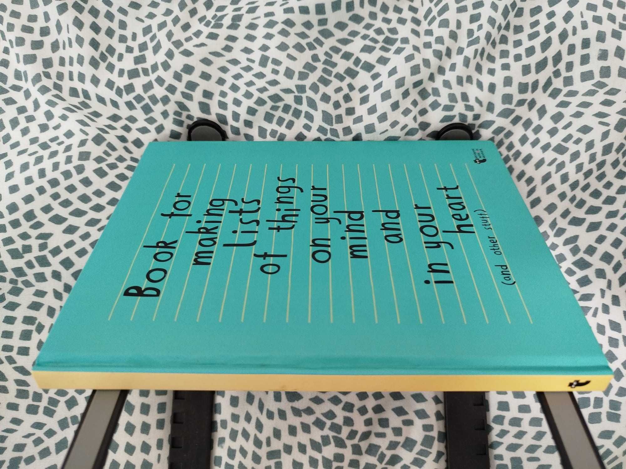 Livro Book for making lists of thing on your mind and in yout hearth
