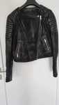 skórzana kurtka biker h&m, leather rozm.38