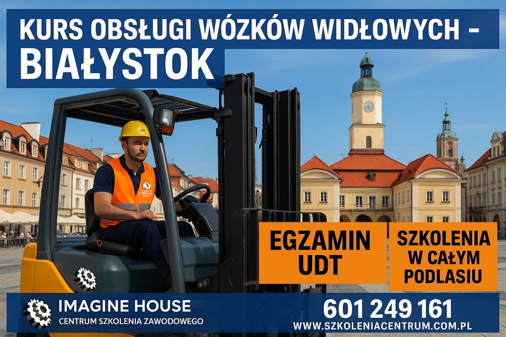 Szkolenia wózki widłowe kurs HDS podesty ruchome piły dźwigi