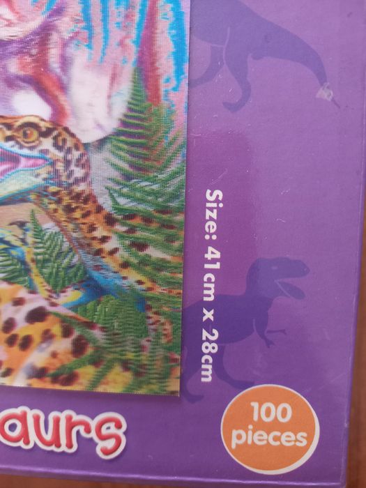 Puzzle 3D de dinossauros - 100 peças