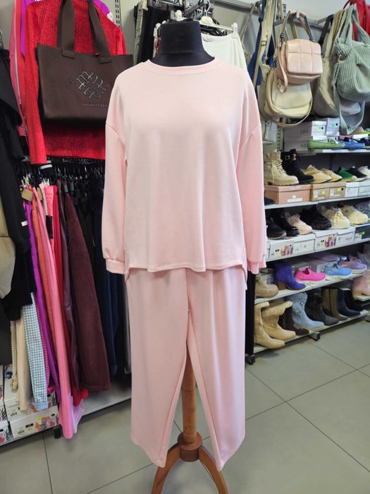 Komplet dresowy masełko jasny róż r. Plus Size Italy !!!