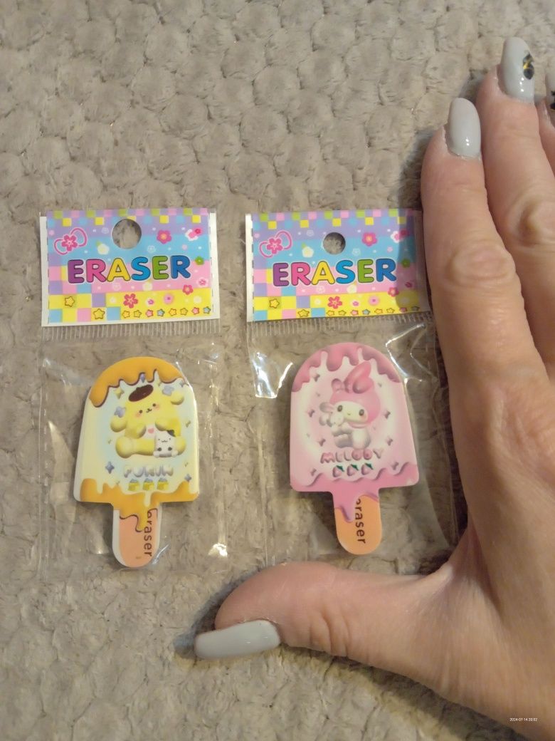 Gumki do mazania sanrio