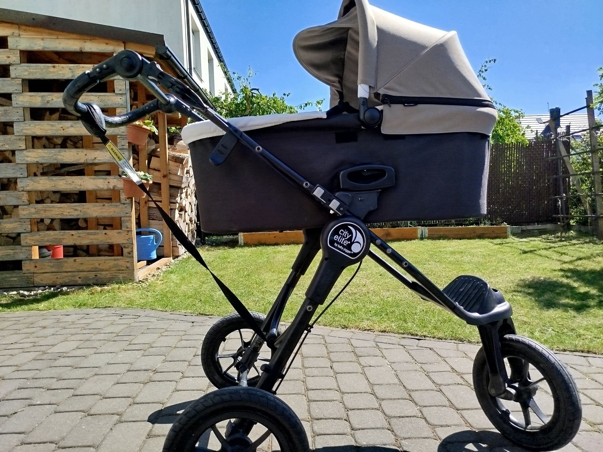 Wózek Baby jogger city Elite spacerówka + gondola  + folia + adaptery