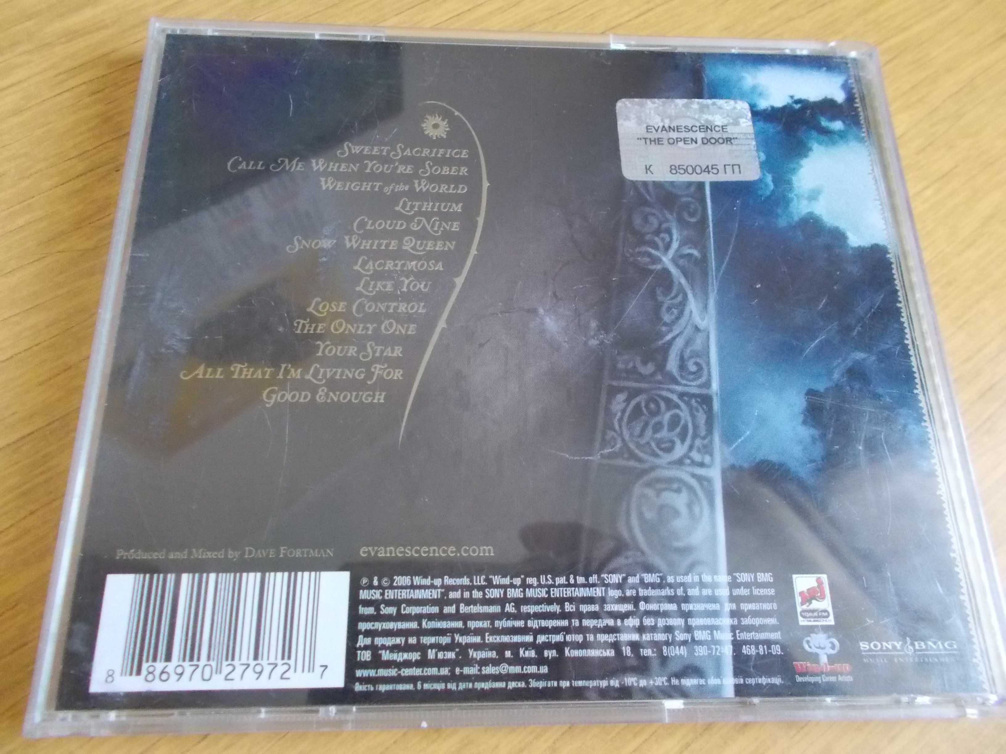 Evanescence  "The Open Door". CD-диск.