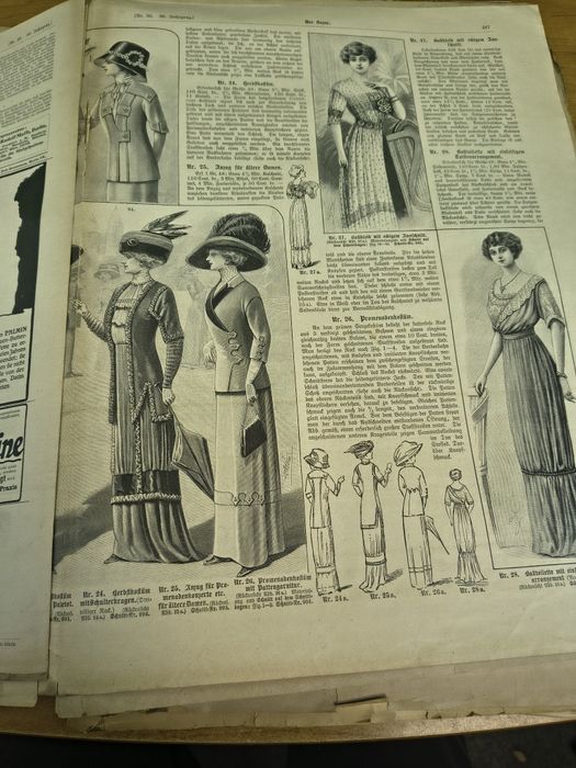 Zabytkowy magazyn modowy „Der Bazar” – rok 1910