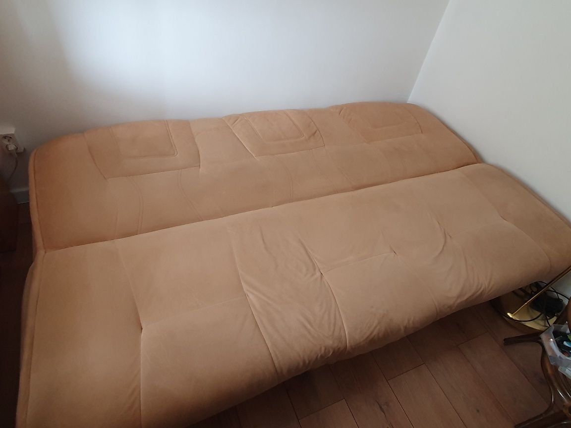 Kanapa, sofa z pojemnikiem na pościel + 2 fotele