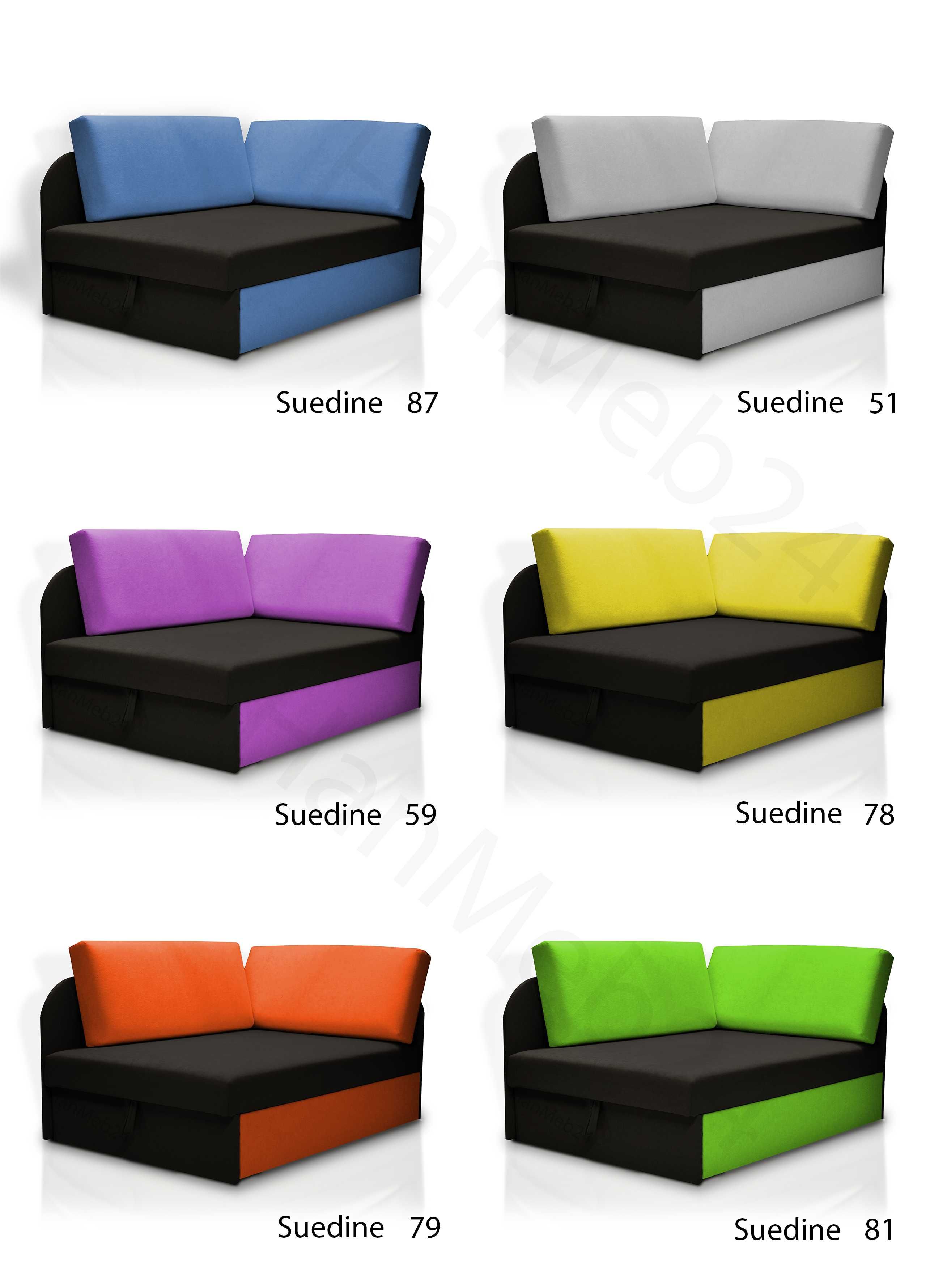 Łóżko dziecięce narożnik KUBUŚ – sofa / amerykanka dla dziecka