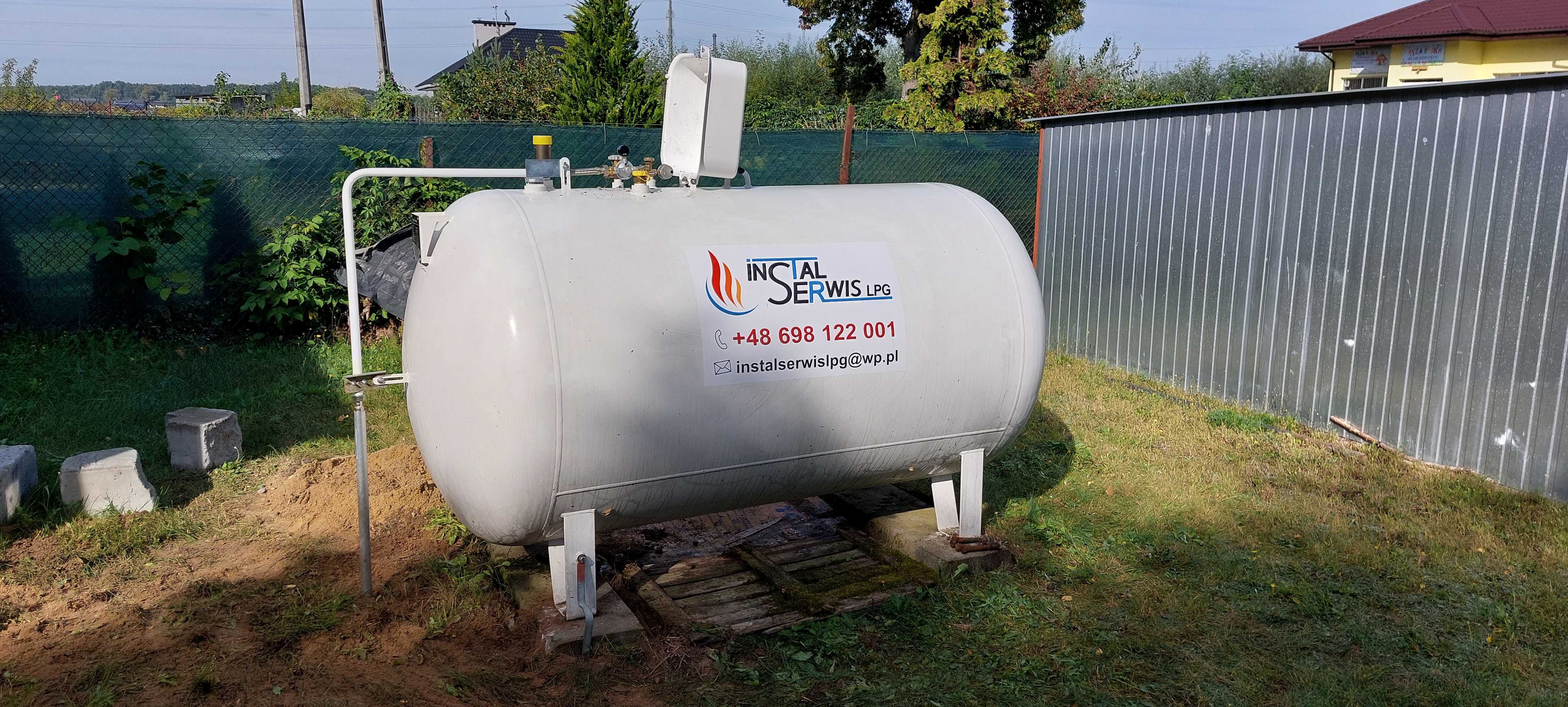 Zbiornik na gaz płynny LPG 2700L / 3600L / 4850L / 6400L naziemne