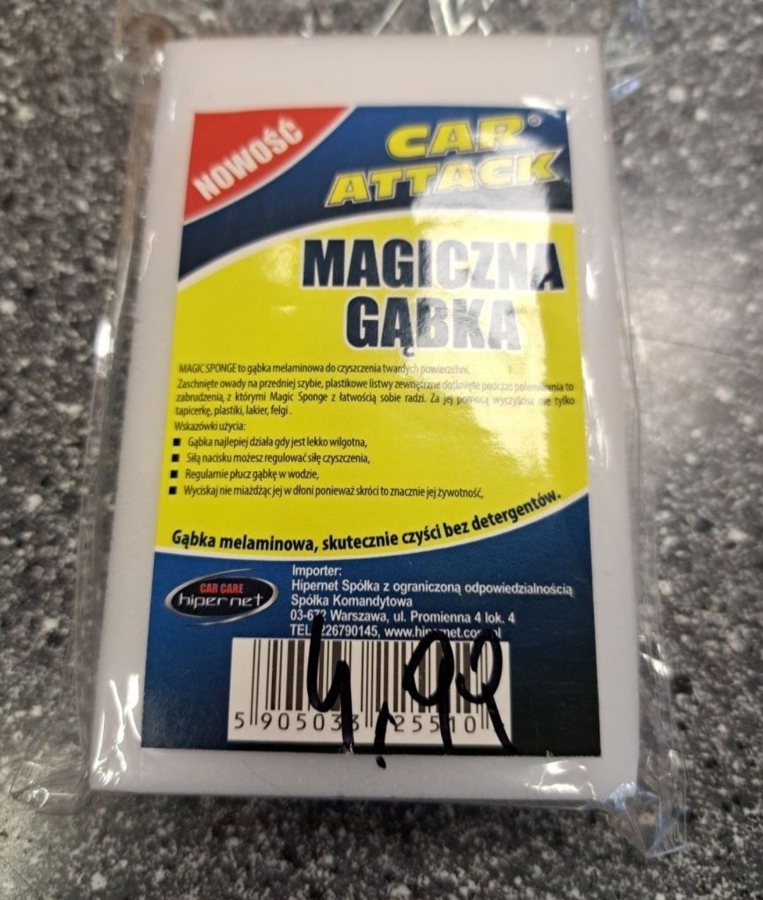 Magiczna gąbka biala