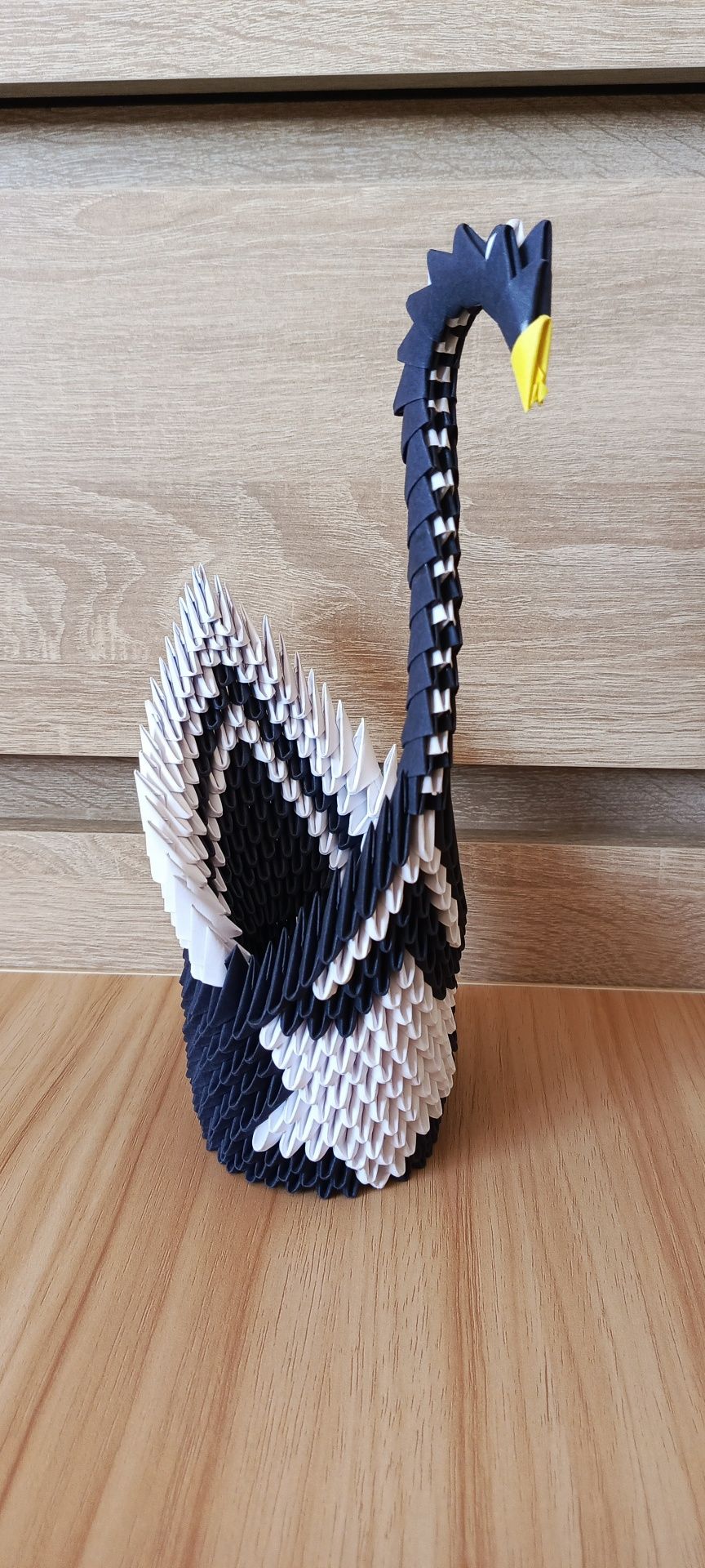Łabędzie origami modułowe różne wzory