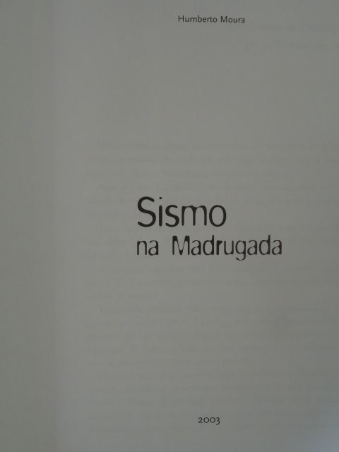 Sismo na Madrugada de Humberto Moura