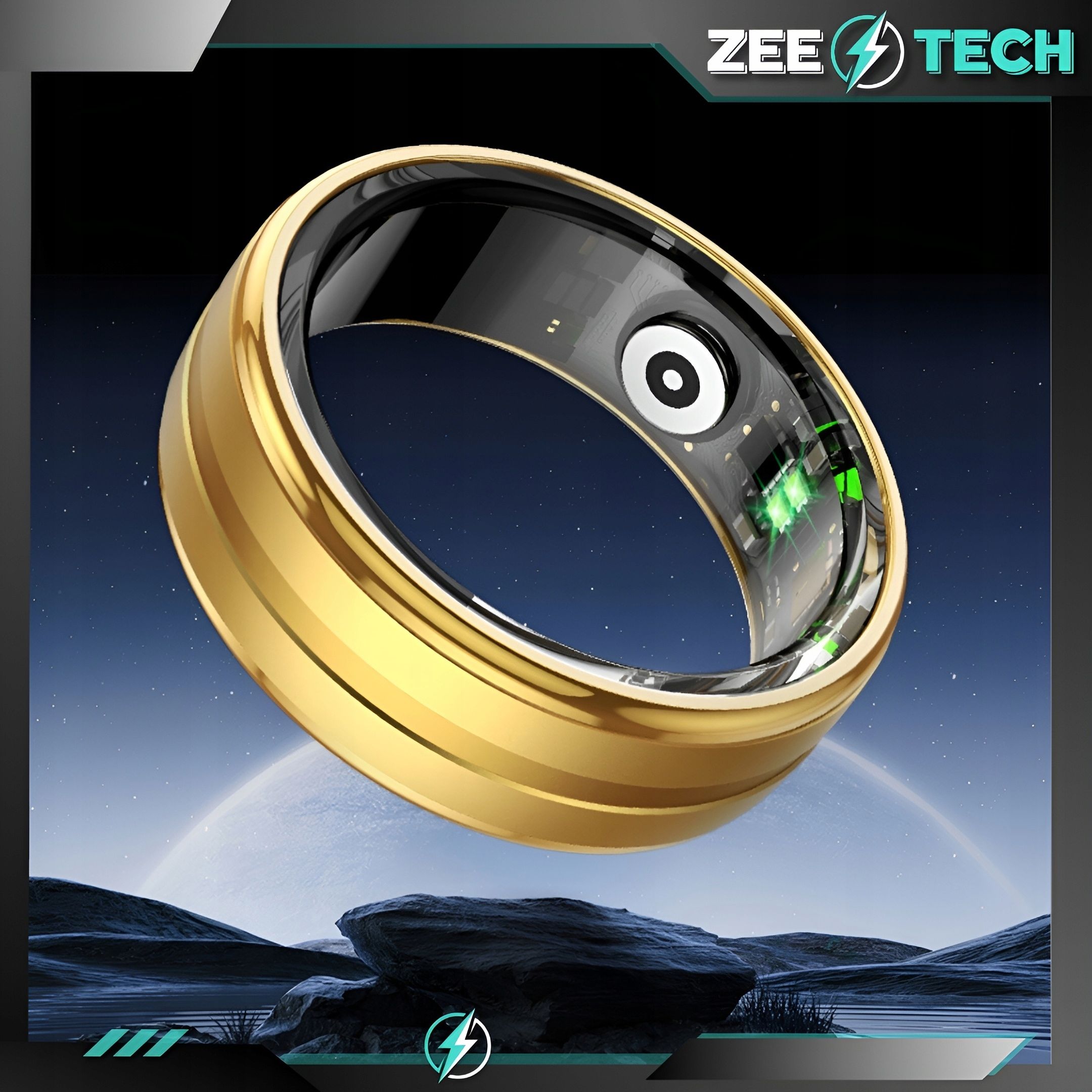 Smart Ring Inteligentny Pierścionek Tętno Sen Rozmiar 25 Smartring