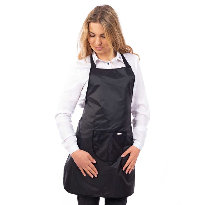 Fartuch Kuchenny WODOODPORNY Damski Czarny Do Kuchni Uniwersalny