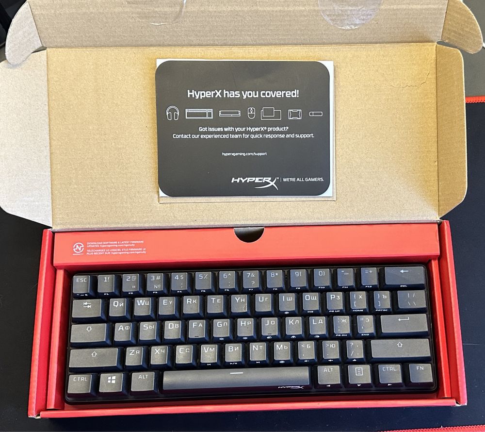 ігрова клавіатура (игровая клавиатура) HyperX Alloy Origings 60 [RED]