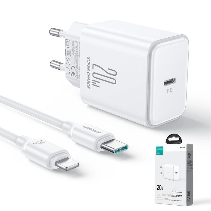 Ładowarka Joyroom JR-TCF06 20W USB-C PD z kablem USB-C / Lightning