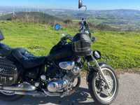 Moto Clássica Virago 1100xv escapes de origem motor muito bom e fiável