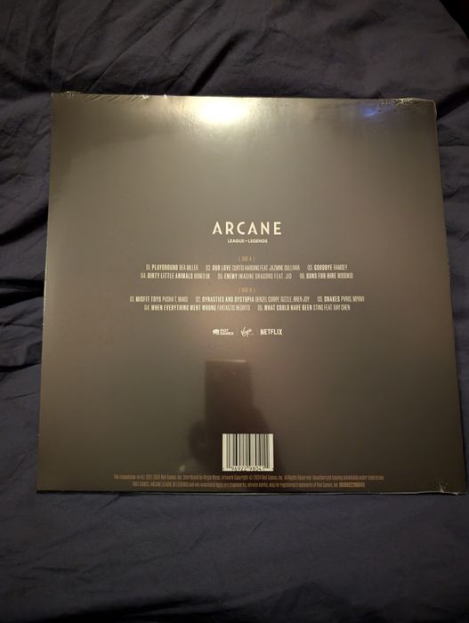 Arcane Season 1 Soundtrack кольоровий вініл Pink & Black Splatter 1 LP