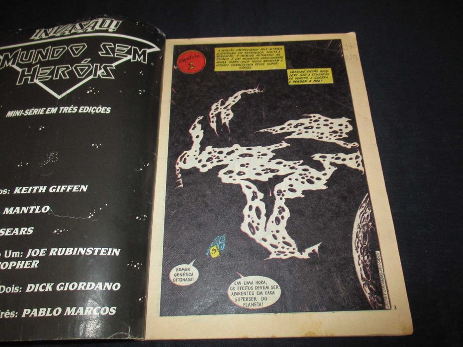 Livros Revista BD Invasão Abril DC Comics 1990