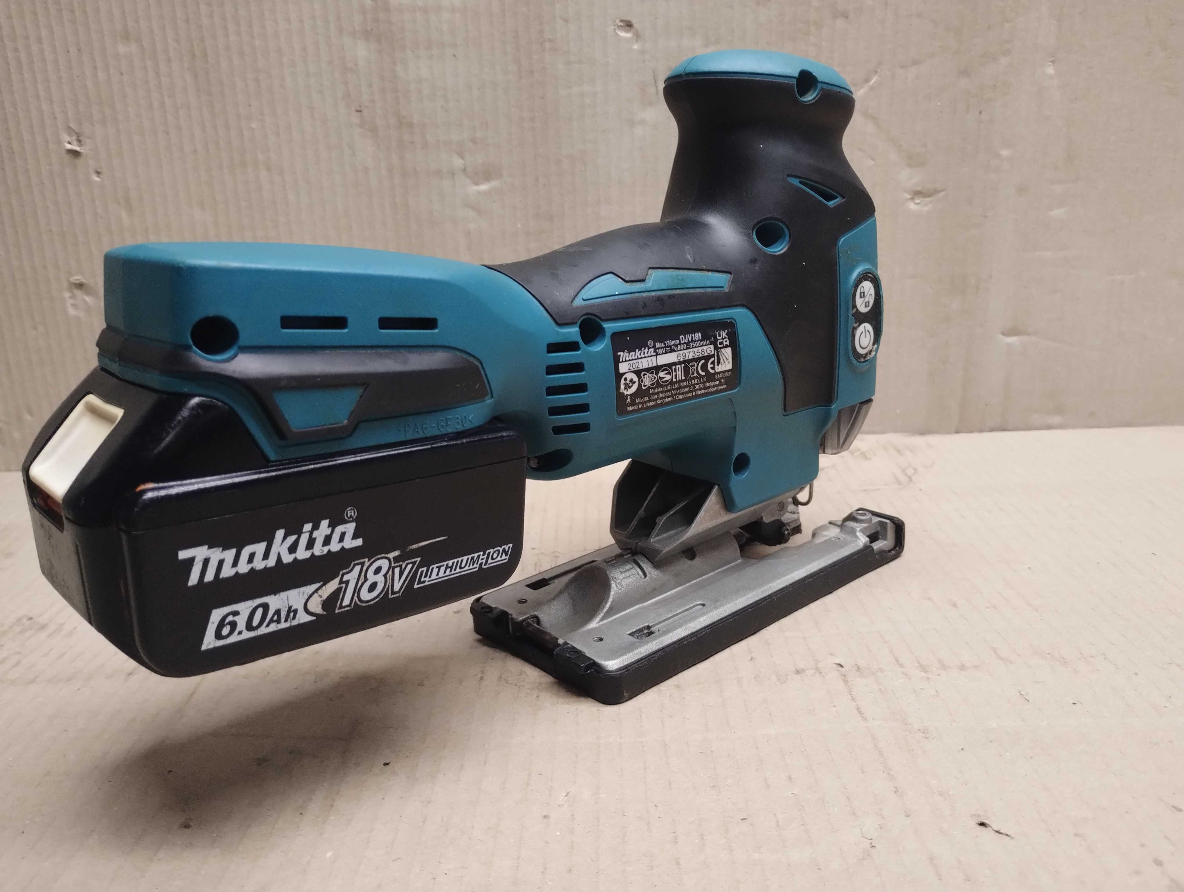 Wyrzynarka akumulatorowa Makita DJV 181 z baterią 6.0Ah