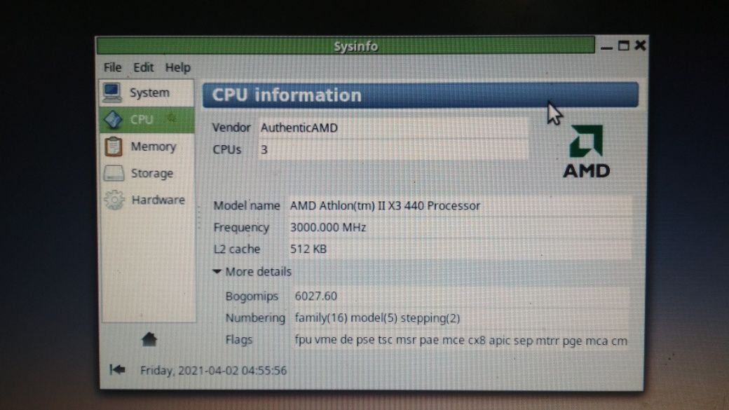 Komputer athlon2x3 440, 4gb, Radeon, hdd 120