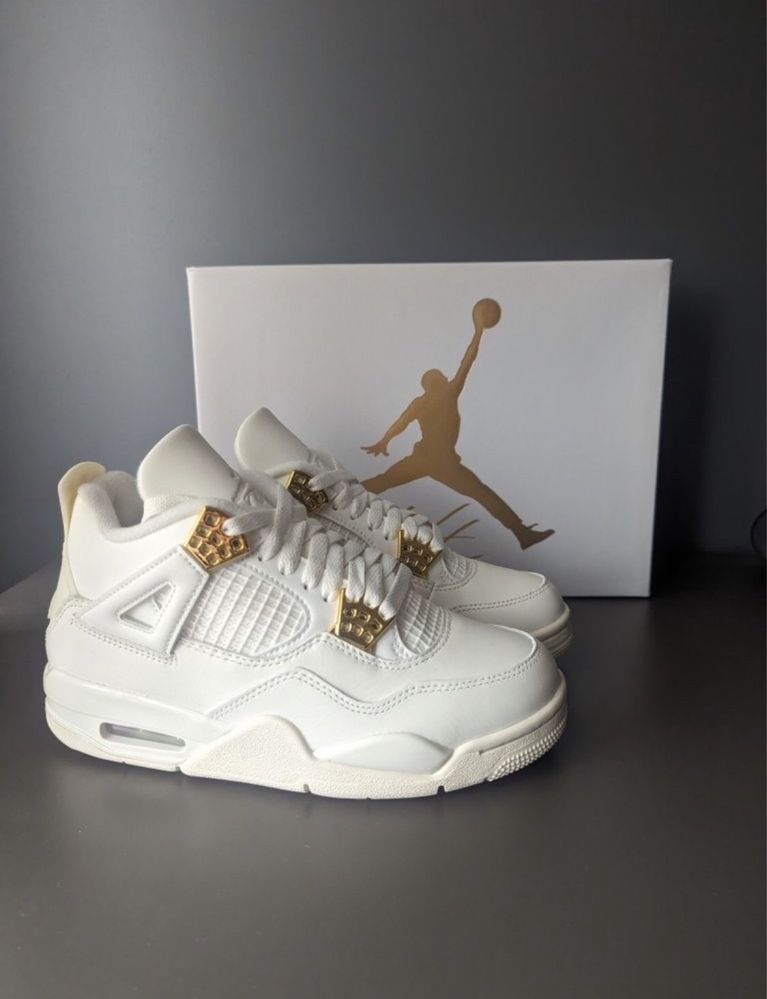 Nike Air Jordan 4 Metallic Gold r36