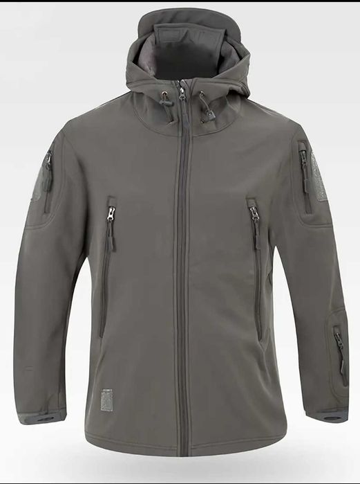 Костюм чоловічий тактичний синій чорний сірий софтшел ФОРМА ФЛІСОВА