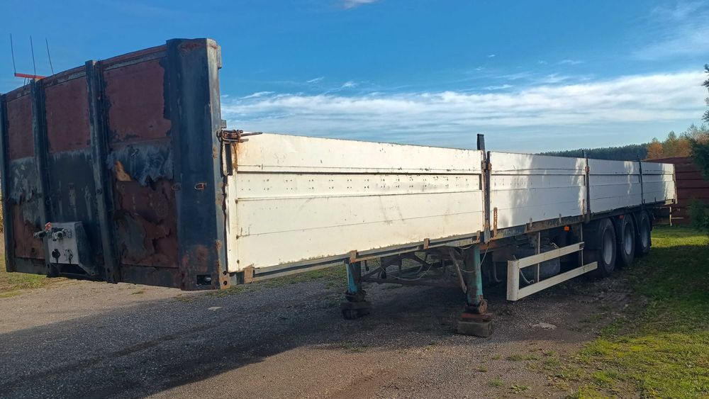 Naczepa burtowa firanka platforma 4szt