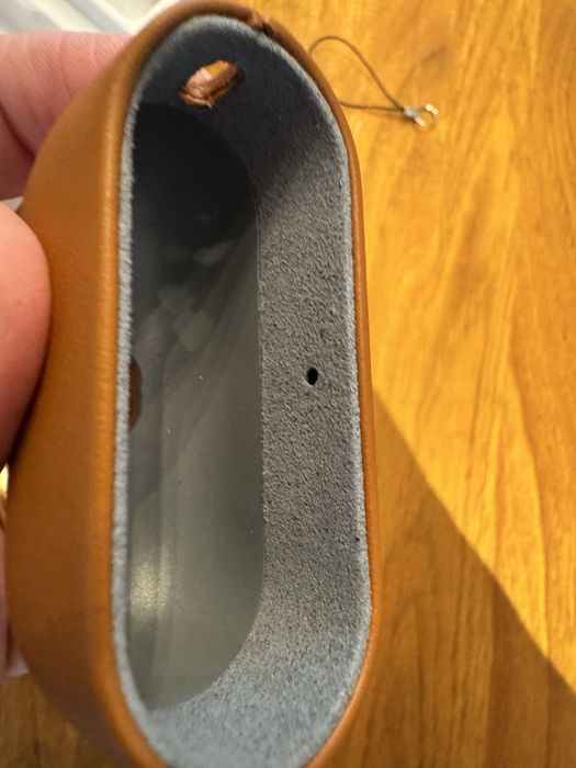 Case de proteção em couro para Airpods Pro 3 2025