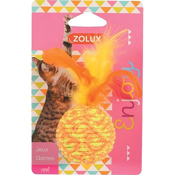 Zolux Zabawka dla kota z gumką Piłka