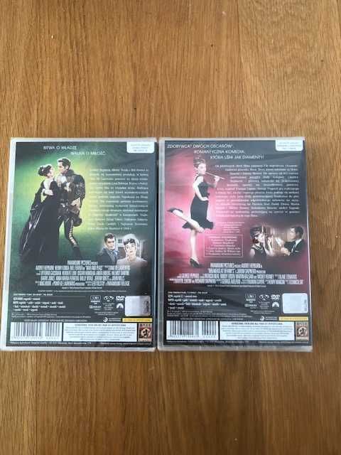 Audrey Hepburn Śniadanie u Tiffanyego  Wojna i Pokój DVD Nowe