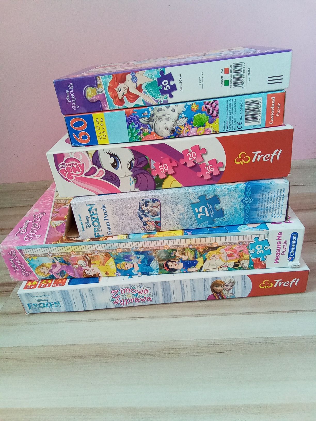 Puzzle i gra Frozen, Księżniczki, My little pony