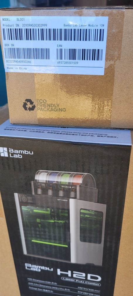 Новий 3d Принтер Bambu lab H2D combo Европейська версія