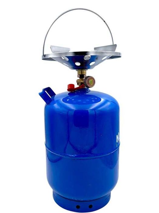 NURGAZ 12л Пропан-Бутан Надійний Газовий Балон кемпінг обігрівач